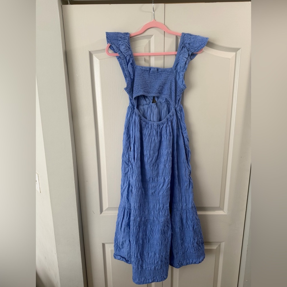 Universal Thread Blue Ruffle Strap Dress - Picture 2 of 3
